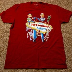 Jeff Dunham Las Vegas Graphic T-shirt Burgundy XXL